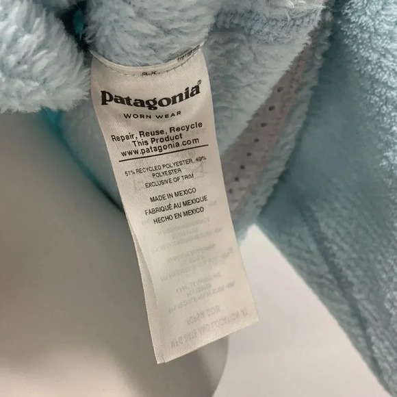 Patagonia Re Tool Snap T Fleece Pullover Sweater Light Blue Aqua Womens S Small - Picture 8 of 10